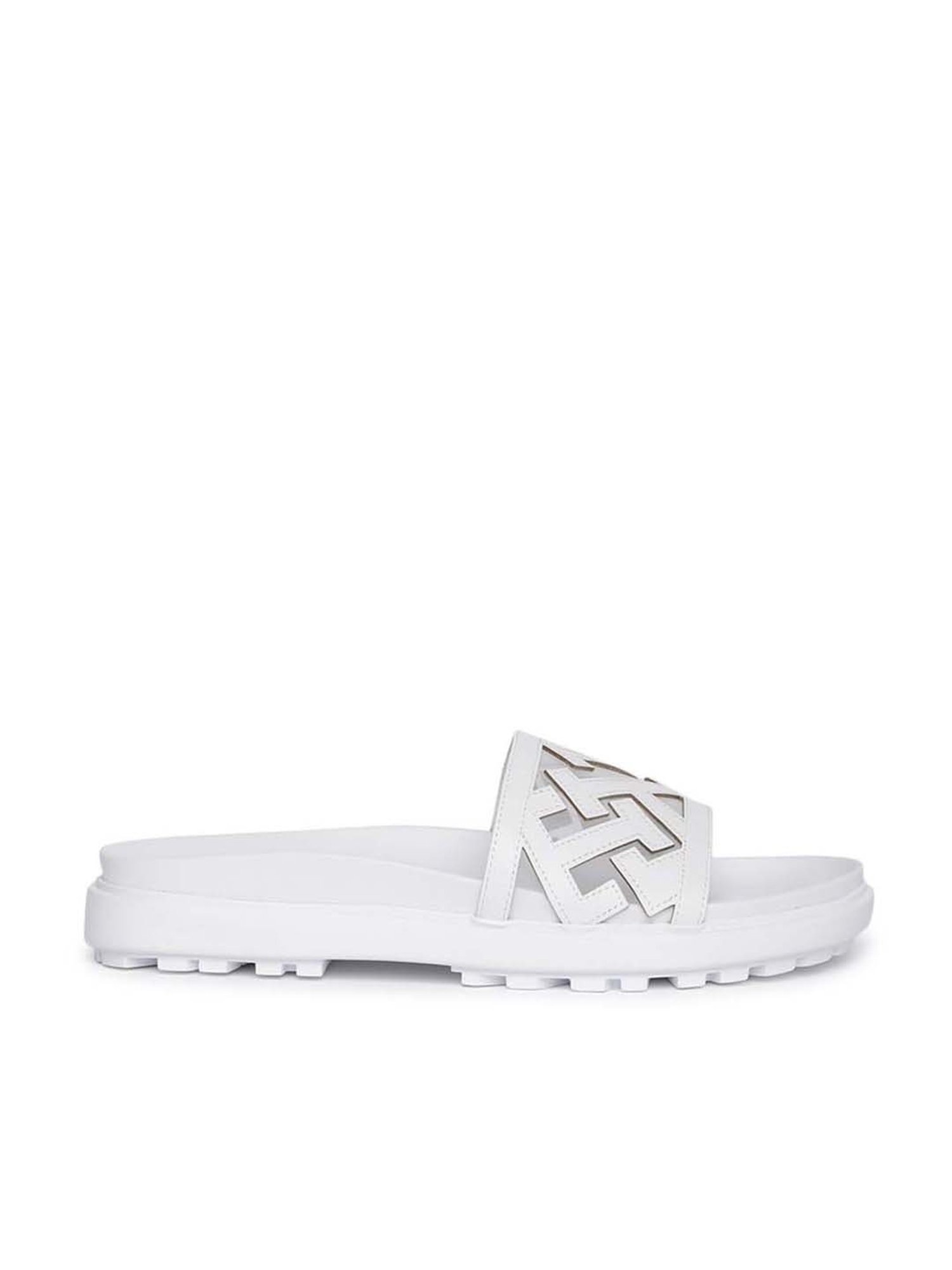 Tommy Hilfiger Women's White Slides