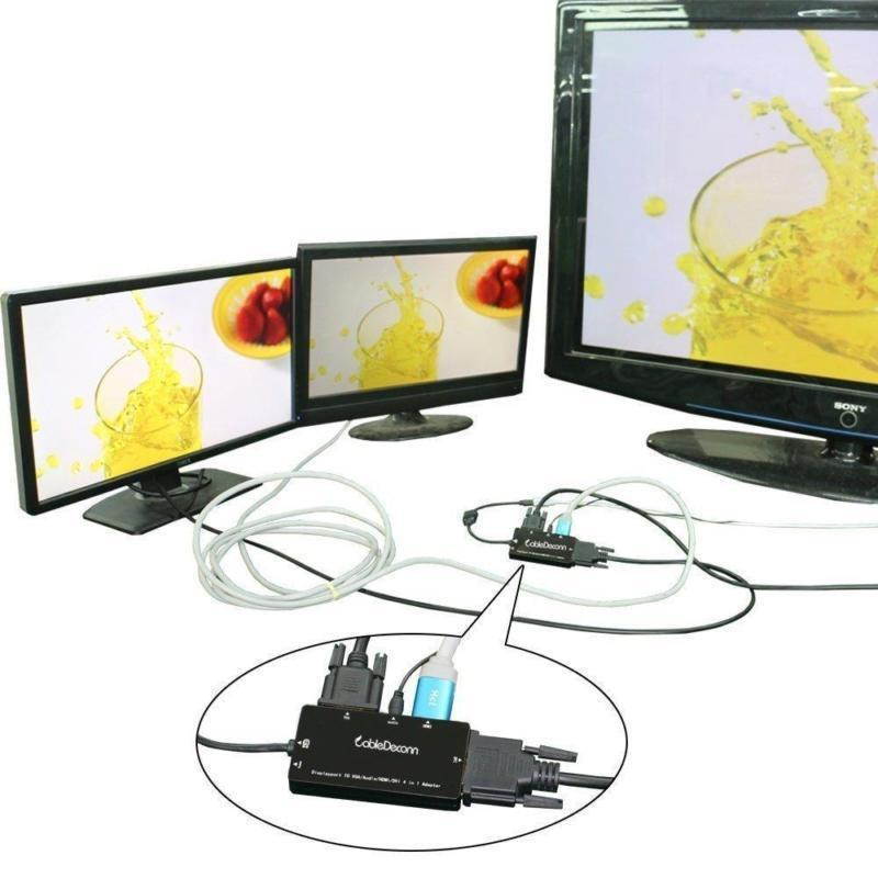 4 in 1 Monitor Multi Displayport DP to HDMI DVI VGA Display &Video Adapter Cable