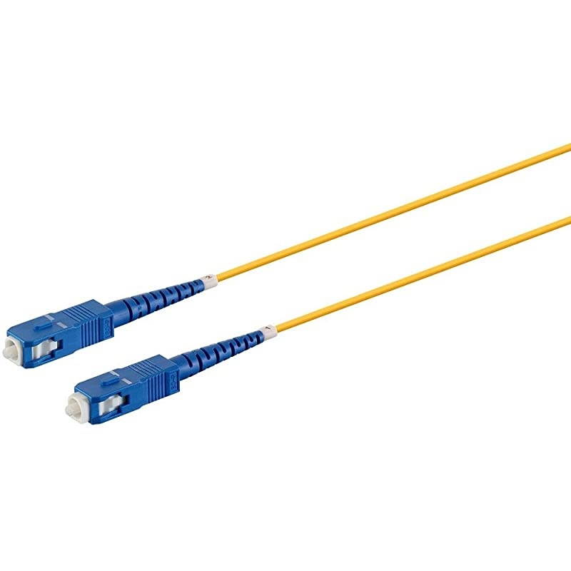 Fiber Optic Cable 10M Meter SCUPCSCUPC G657A1 Single Mode Simplex 2mm PVC Yellow