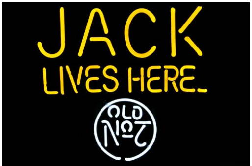Fashion Neon Sign Jack Daniel's Lives Here No.7 Old Style Neon Sign Handcrafted Real Glass Lamp Neon Light Neon Sign Beerbar Sign 19x15