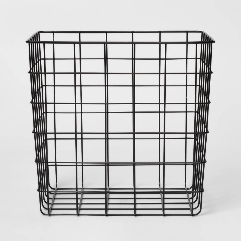 Decorative Baskets Steel Square Black - Room Essentials™