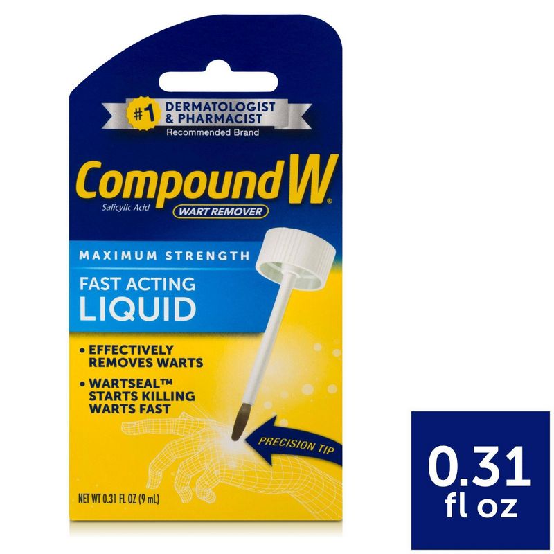 Compound W Maximum Strength Fast Acting Liquid Wart Remover - 0.31 fl oz