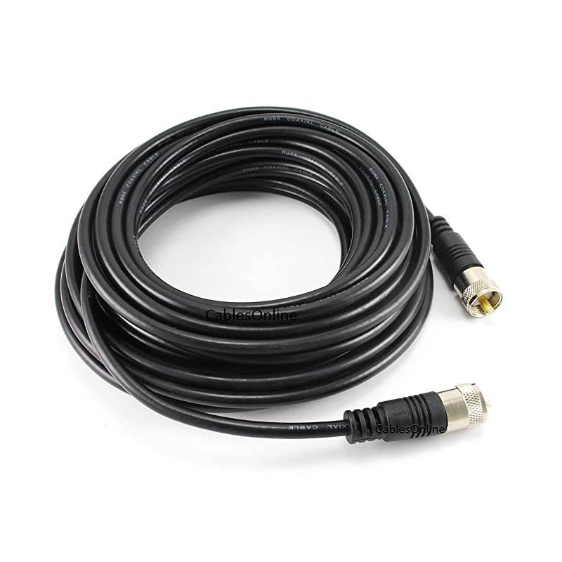 40ft RG8x Coax UHF (PL259) Male to Male Antenna Cable (R-U040)