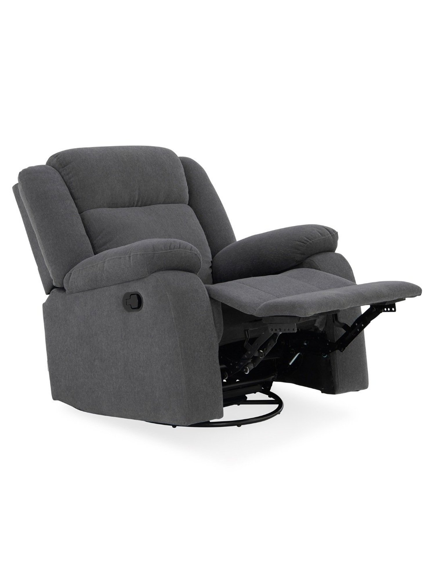 Duroflex Avalon RRR Grey Polyester Rocking & Revolving Single Seater Recliner