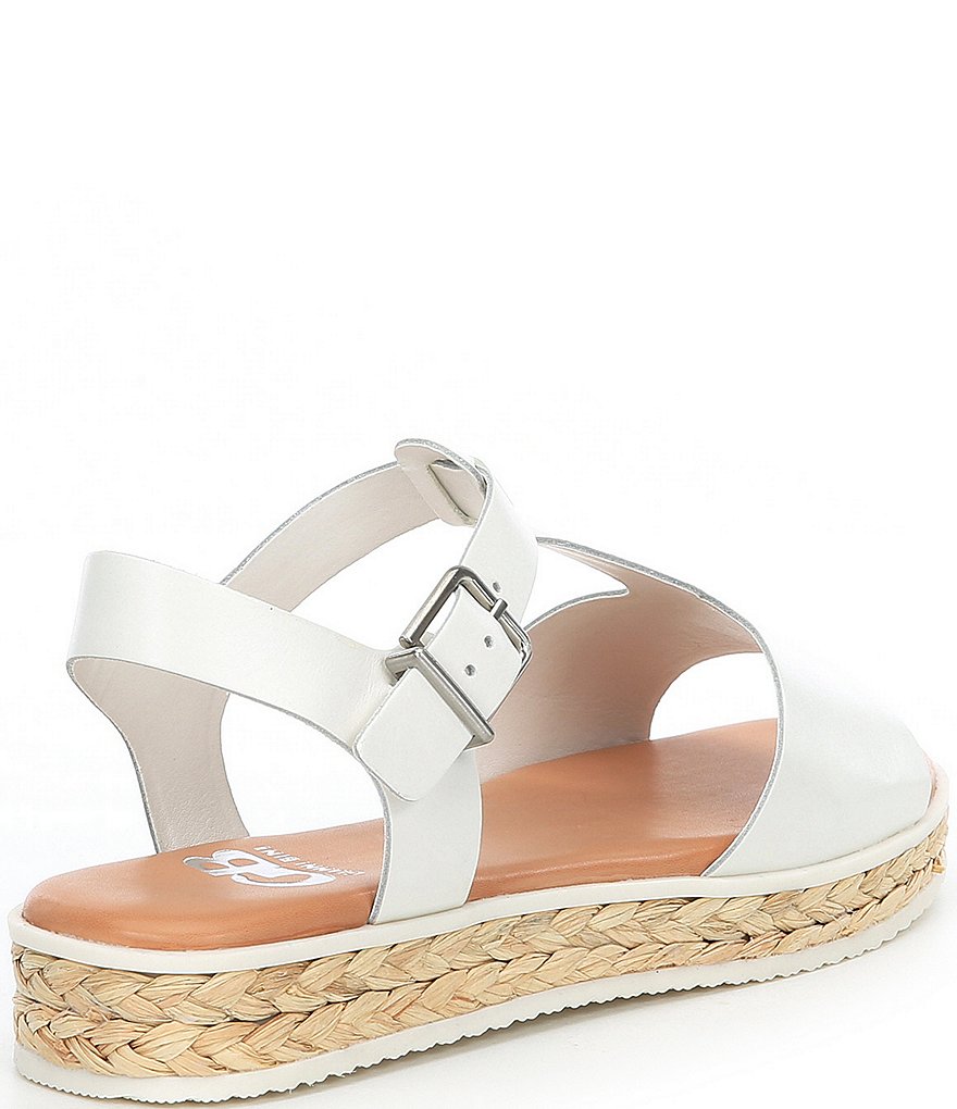 GB Stay-Truuee Leather T-Strap Sandals
