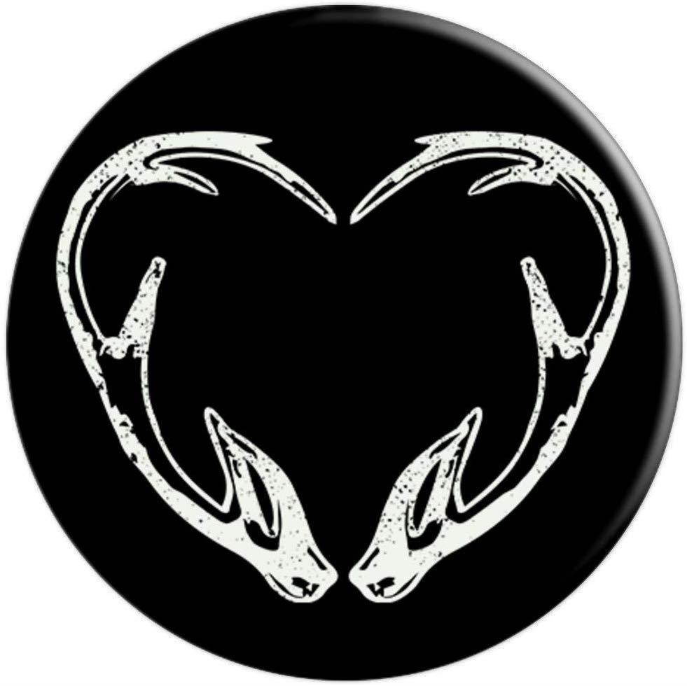 Hunting Deer & Elk Shed Antler heart shape- Hunter PopSockets Grip and Stand for Phones and Tablets