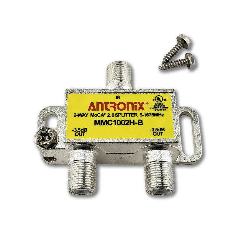 3 way antronix mmc1003hb 51675 mhz moca 2.0 splitter for frontier formerly verizon fios