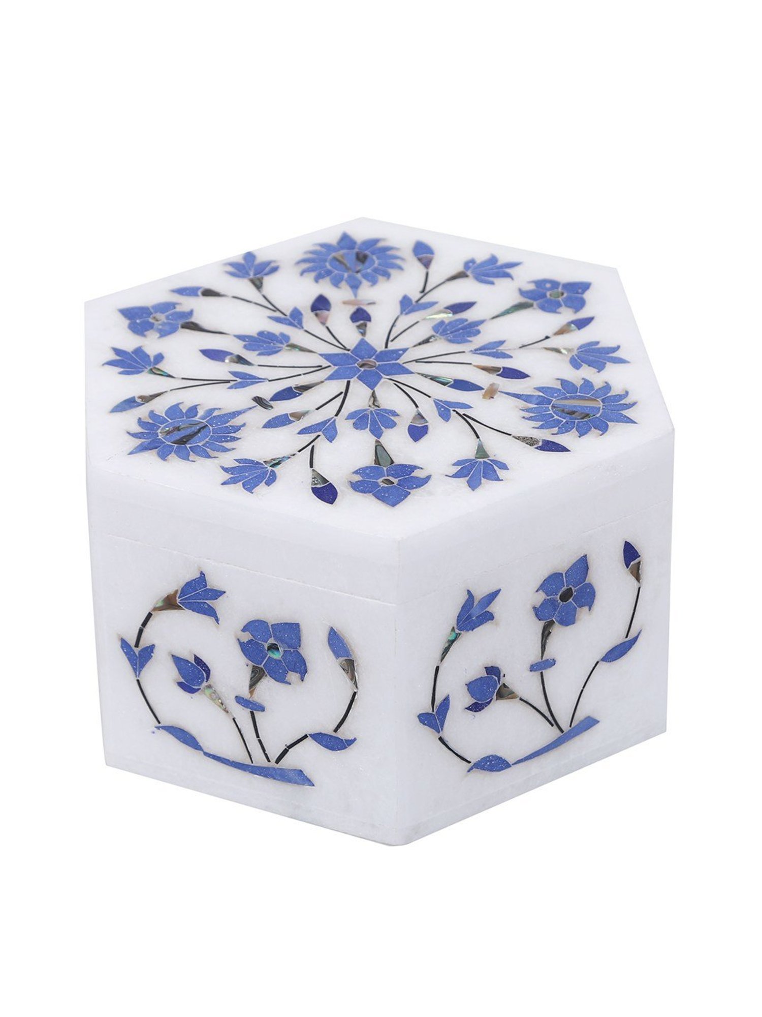 Aapno Rajasthan Blue & White Jewellery box