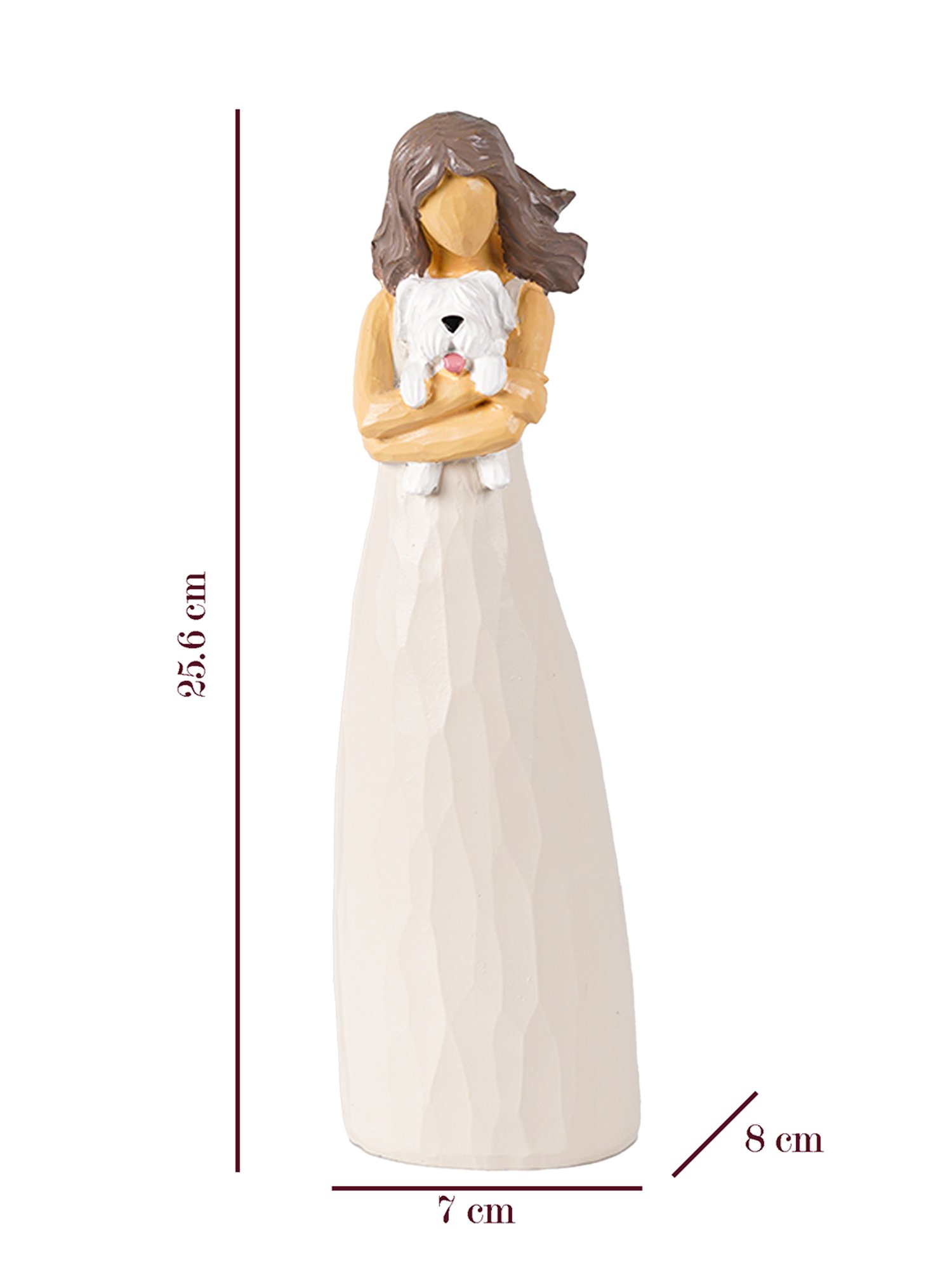 The Artment Decorative Baby Doll with Teddy Girl Polyresin Showpiece