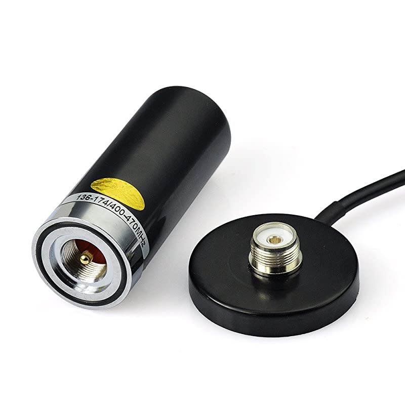 Dual Band VHF UHF Ham Mobile Radio Antenna PL259 with Magnetic Base 5M Cable for Ham Radio Amateur Radio Mobile Transceiver 144430mhz