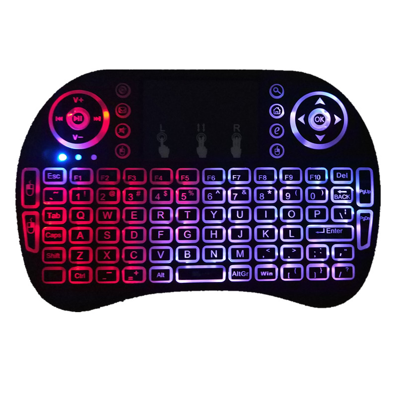 Mini i8 2.4G Air Mouse Wireless Keyboard Black with Touchpad