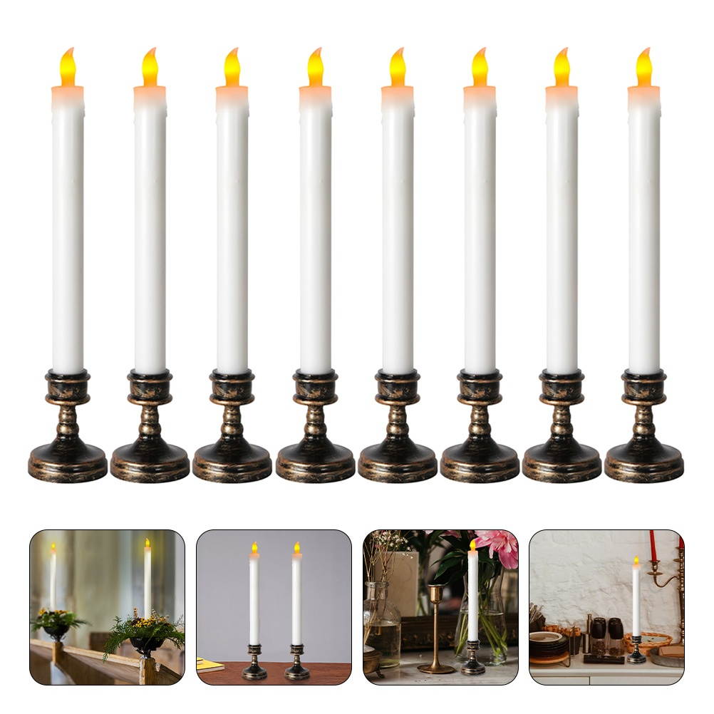 2pcs Electric Candle Light LED Wedding Party Candle Flameless Candle Ornament