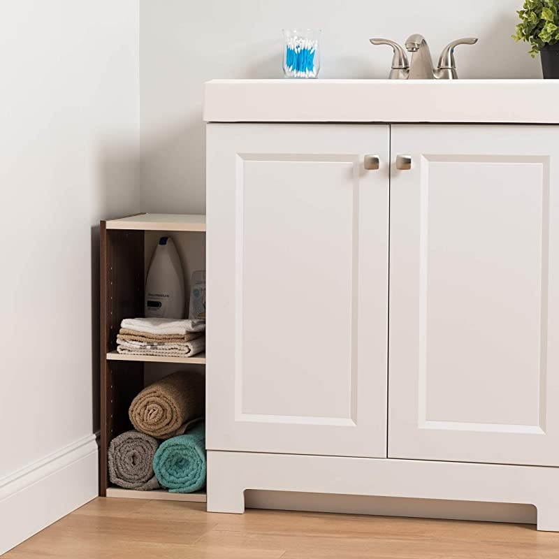 USA Ub W X H Inch Walnut Brown Space Saving Unit with Adjustable Shelf, 10" 24" H