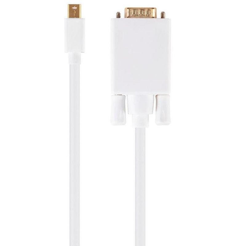 Monoprice Video Cable - 10 Feet - White | 32AWG Mini Display Port to VGA Cable