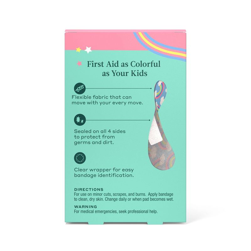 Welly Rainbow and Unicorn Flex Fabric Bandages Replenishment Pack - 24ct