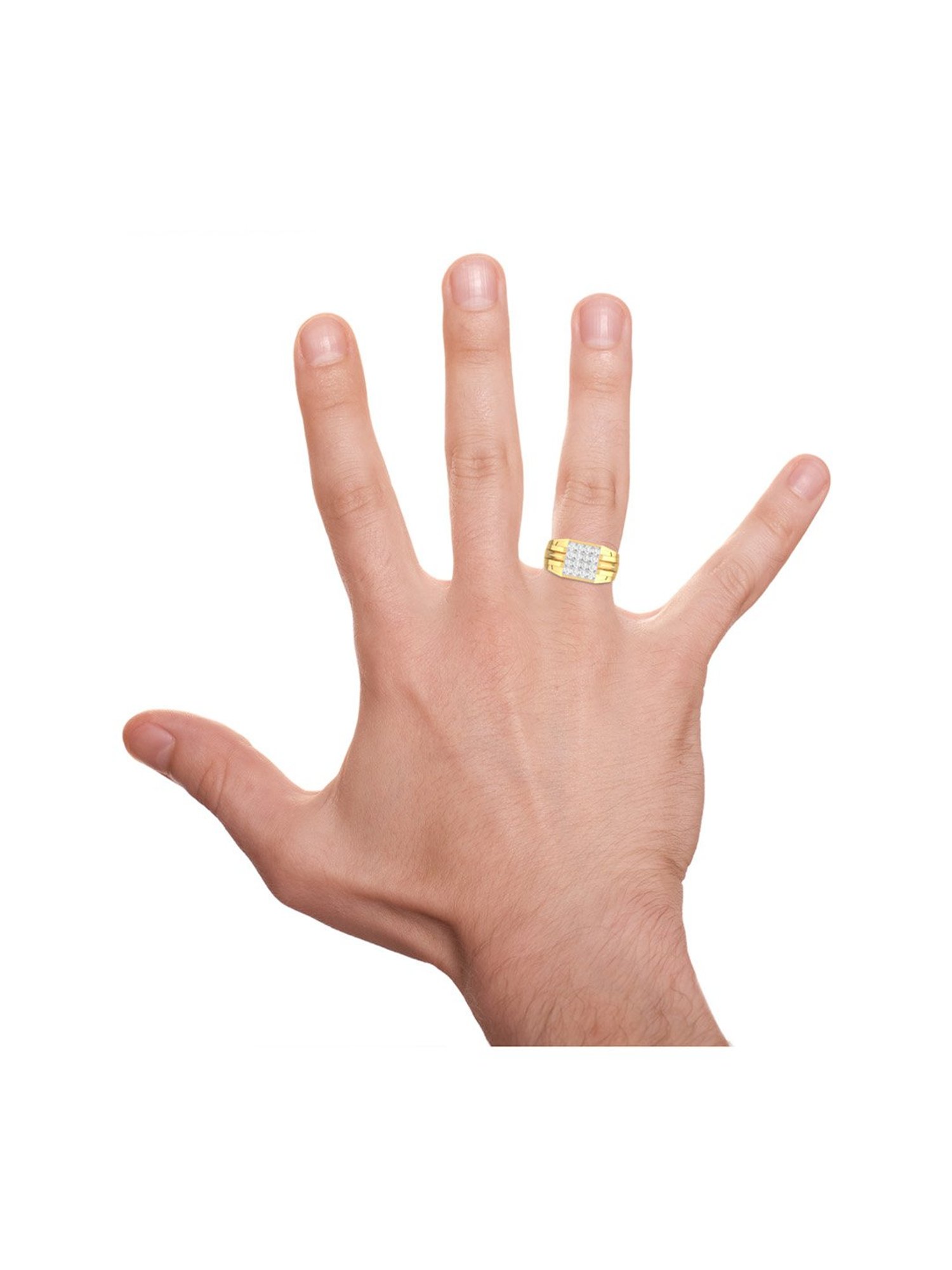 PC Jeweller The Bisalata 18k Gold Ring for Men