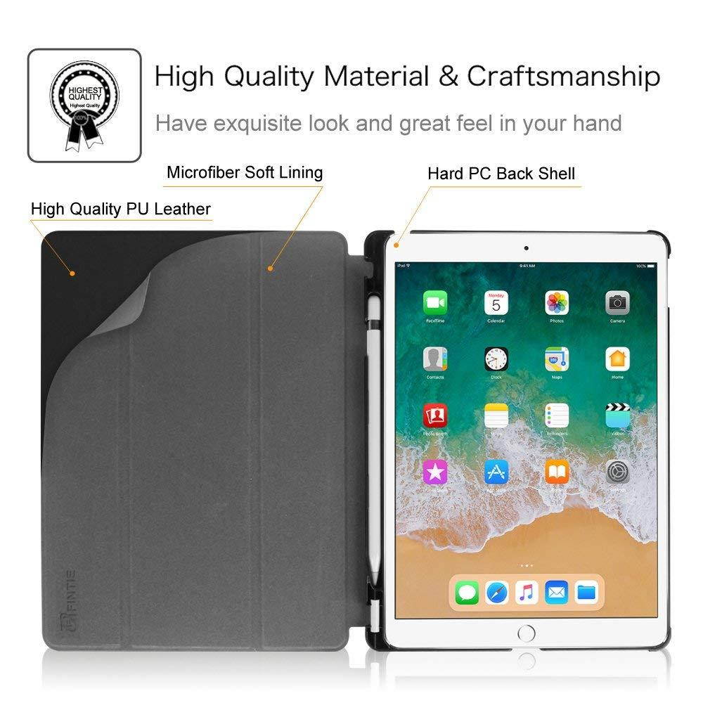 Fintie iPad Pro 10.5 Case with Built-in Apple Pencil Holder - [SlimShell] Ultra Lightweight Standing Protective Cover with Auto Wake/Sleep for Apple iPad Pro 10.5 Inch 2017 Tablet, Moroccan Love