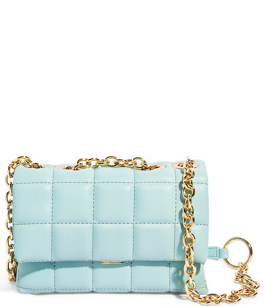 House of Want We Slay Small Quilted Chain Strap Vegan Leather Shoulder Bag