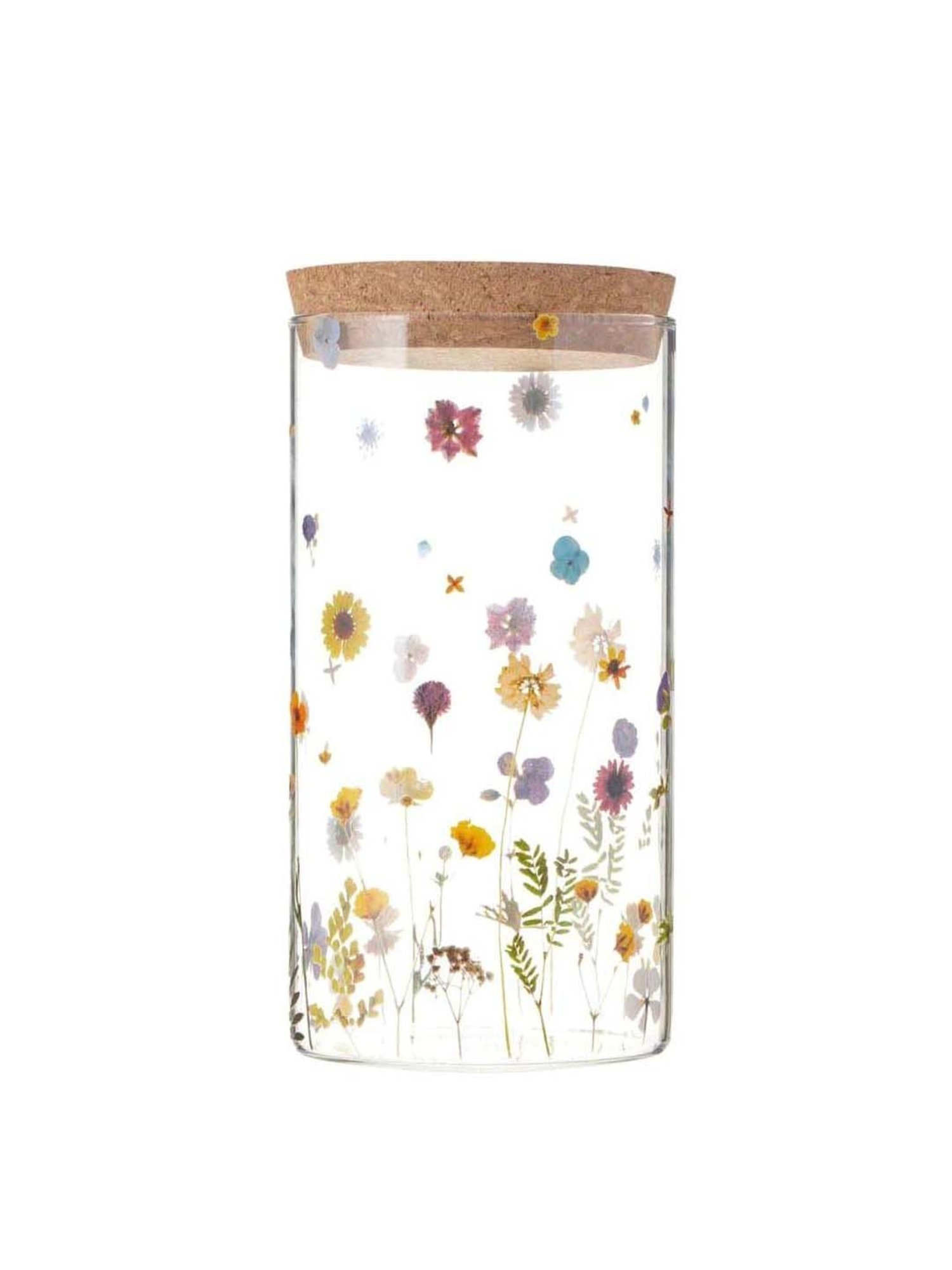 Typhoon Botanics Multicolor Glass Large Storage Container (1.1 L)