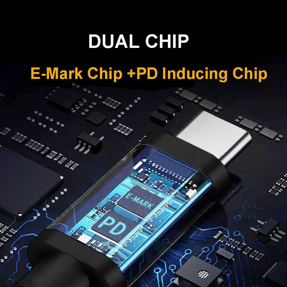 100W USB 3.1 Type C PD Power Adapter Plug Converter to 7.4x5.0mm Laptop Charging Cable Cord for HP Laptops