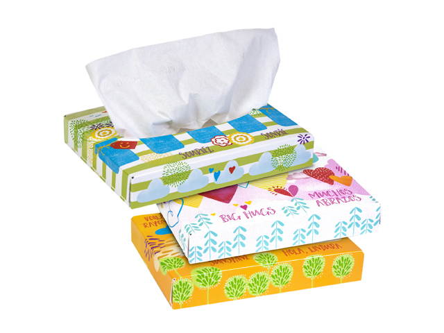 Kleenex Professional Facial Tissue for Business (21195), Flat Tissue Boxes, 80 Junior Boxes / Case, 40 Tissues / Box