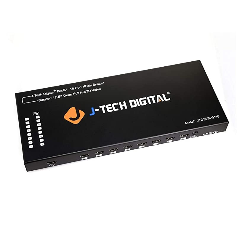 1x16 HDMI 4K@60Hz Splitter, YUV 4:2:0, HDCP 1.4 Compliant, and 3D Support [JTD3DSP0116]