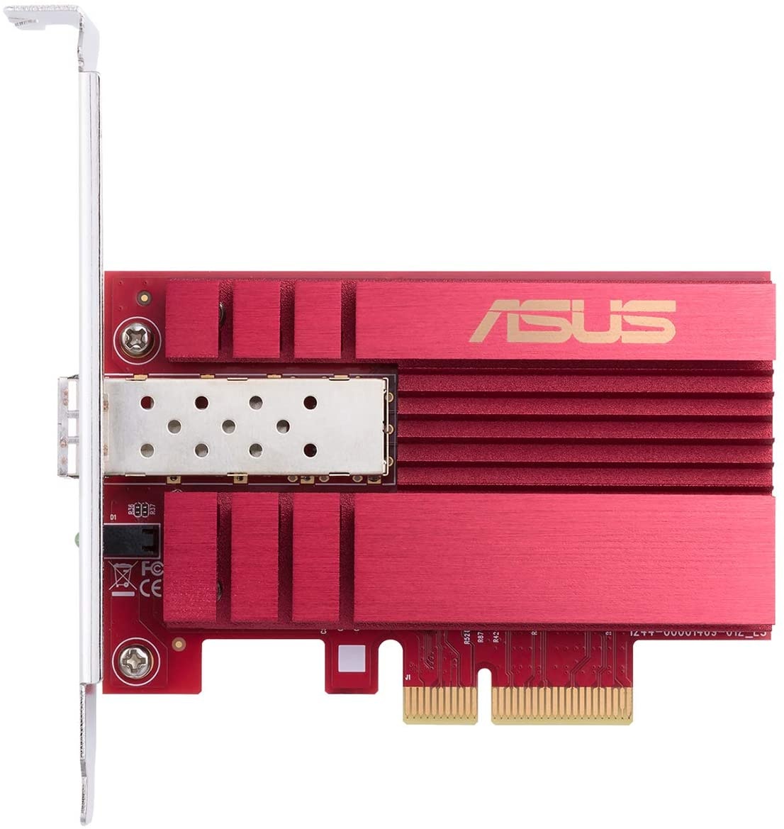 Asus 10Gbps Gigabit Ethernet PCI Express, Network Adapter PCIe 2.0/3.0 X4 SFP+ Network Card/Ethernet Card Support Fiber Optic (XG-C100F)
