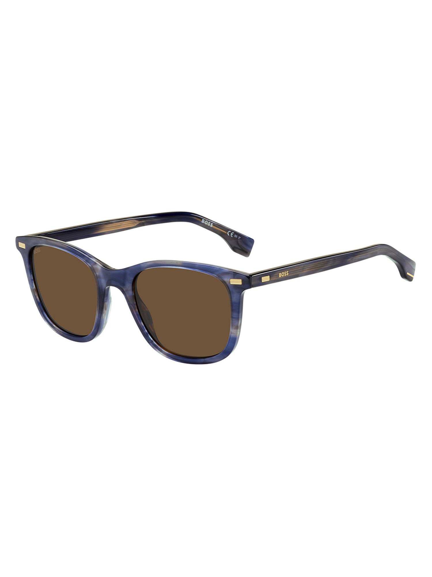 Hugo Boss Brown Square Sunglasses for Men
