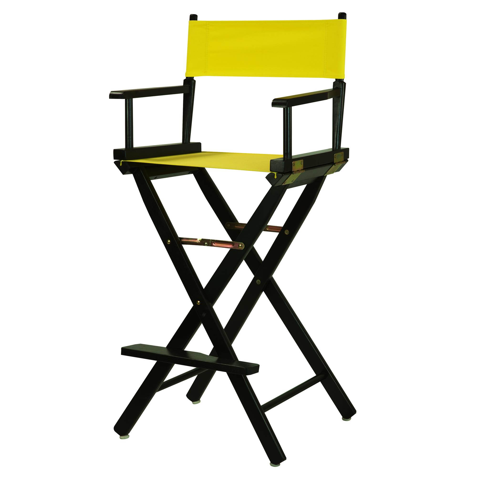 Casual Home 230-02-021-14 30 in. Directors Chair Black Frame with Yellow Canvas