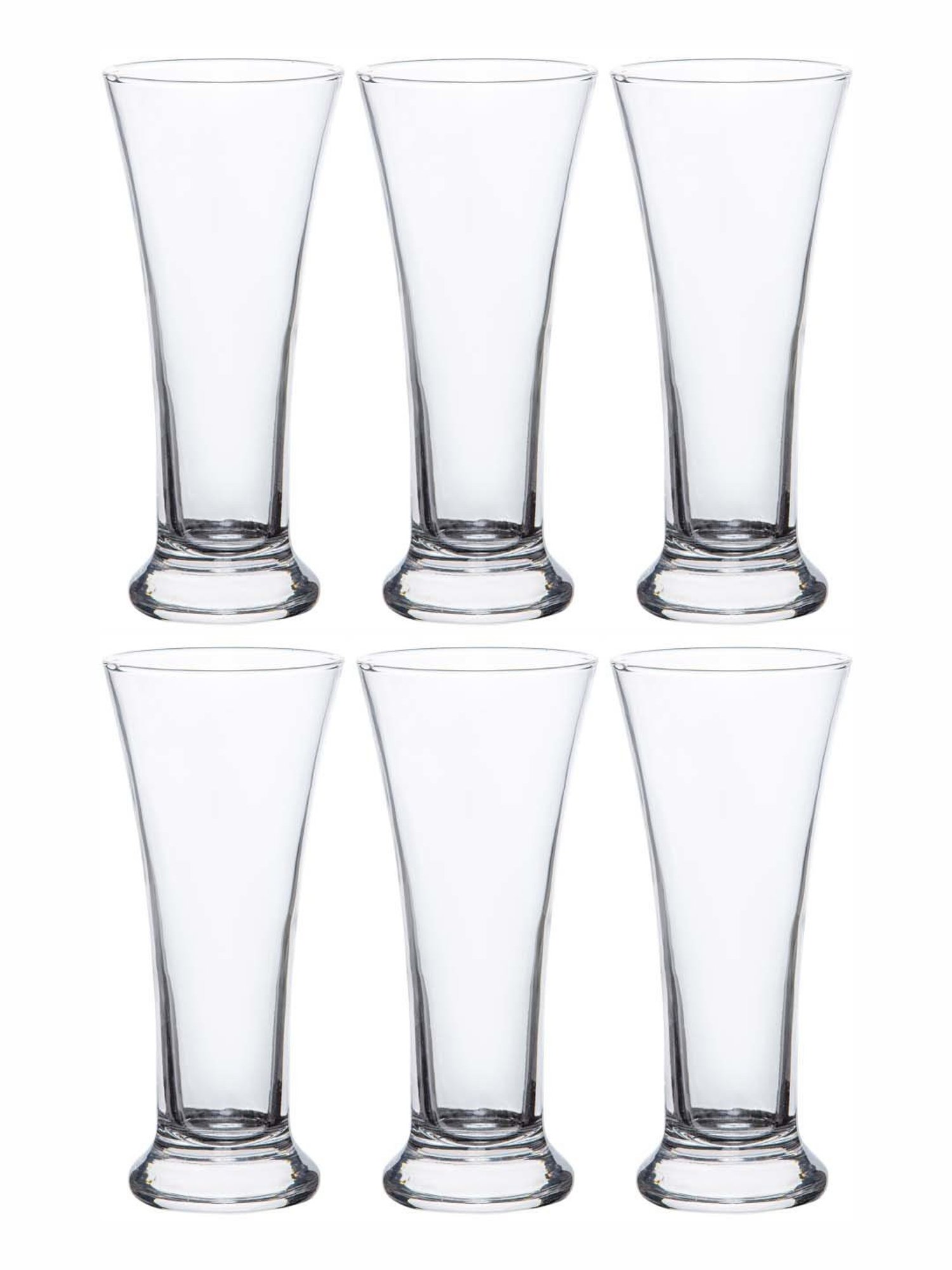 ROXX Bavaria Transparent Glass Tumbler (0.275 L) - Set of 6