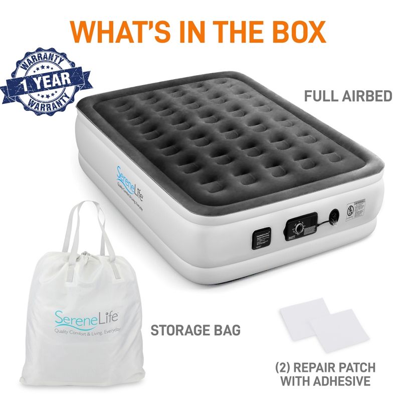 Beautyrest Comfort Plus 17" Anti-Microbial Air Mattress with Pump - Full