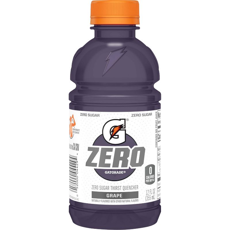 Gatorade G Zero Grape Sports Drink - 12pk/12 fl oz Bottles