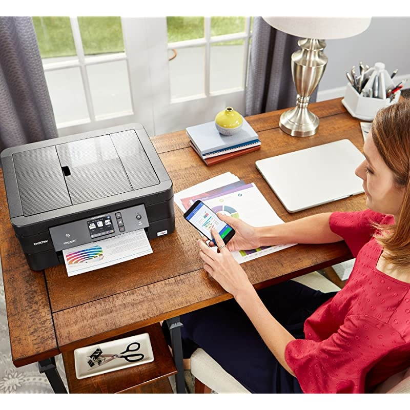 Wireless AllInOne Inkjet Printer MFCJ895DW MultiFunction Color Printer Duplex Printing NFC One Touch to Connect Mobile Printing  Dash Replenishment Enabled