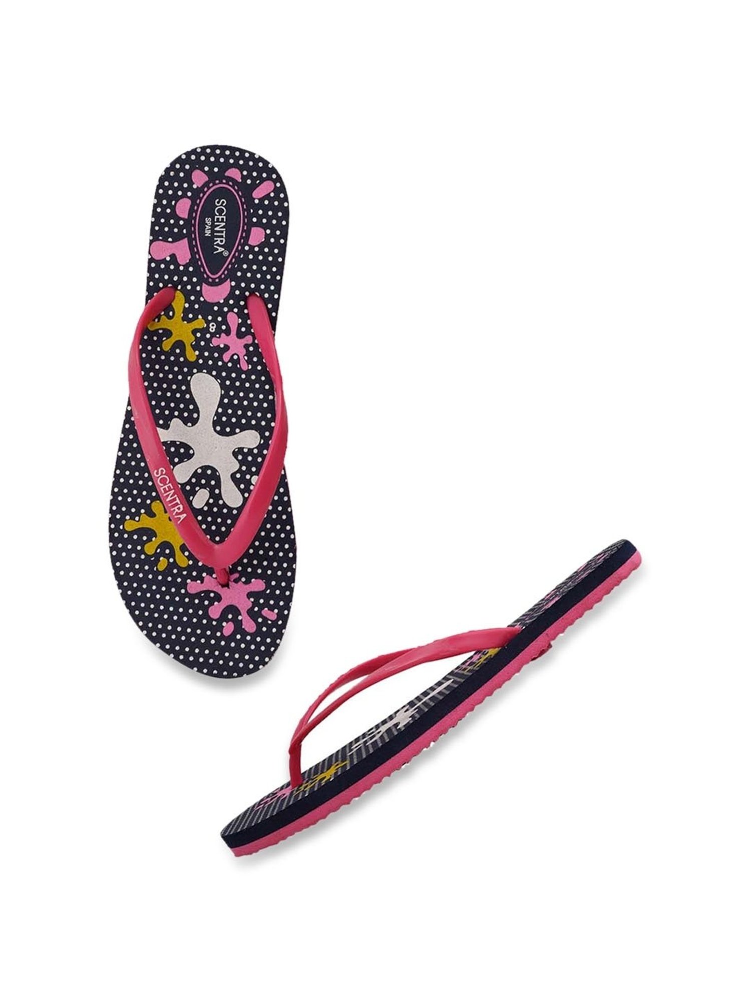 Scentra Women's Pink Flip Flops