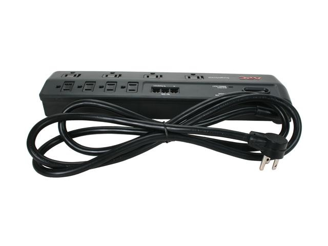 Uninex PS102 RF Remote Control Power Managed 6-Outlet Energy Controlled Surge Protector, Eliminates Standby Idle Electricity Usage, 6-Foot