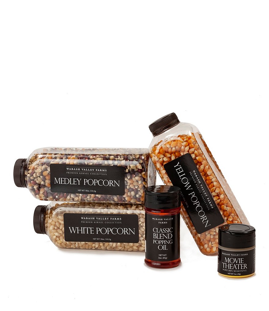 Wabash Valley Farms Stainless Steel Whirley-Pop Popcorn with Sip & Snack Set