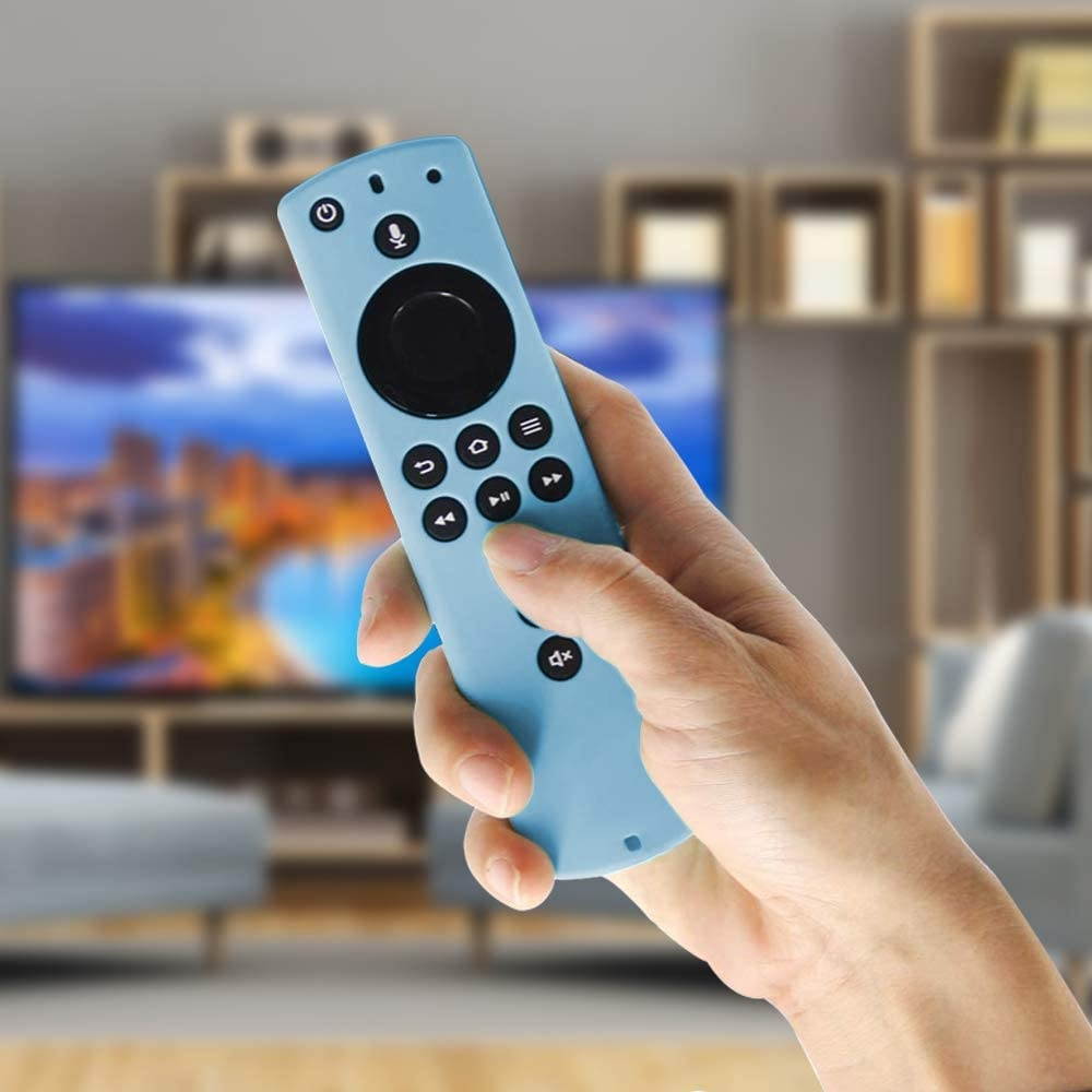 Shockproof Protective Silicone Case/Covers Compatible with All-New Alexa Voice Remote for Fire TV Stick 4K, Fire TV Stick (2nd Gen), Fire TV (3rd Gen) - Green/Light Blue/Mint