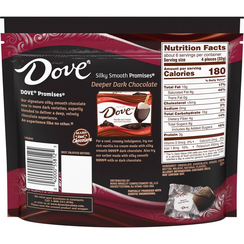 Dove Promises Extra Dark Chocolate 70% Cacao Sharing SUP - 7.23oz