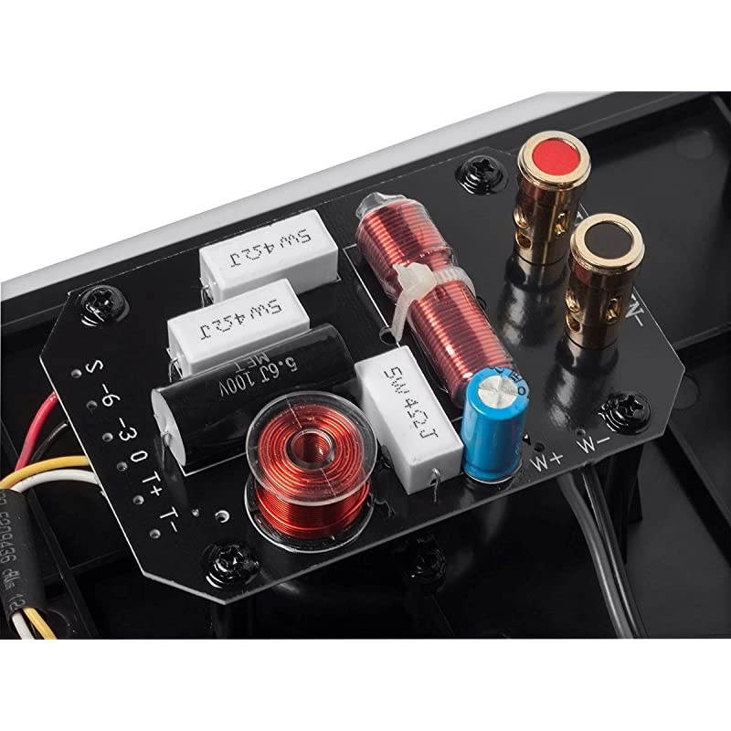 2-Way Carbon Fiber In-Wall Speakers - 8 Inch (Pair) With Paintable Magnetic Grille - Alpha Series