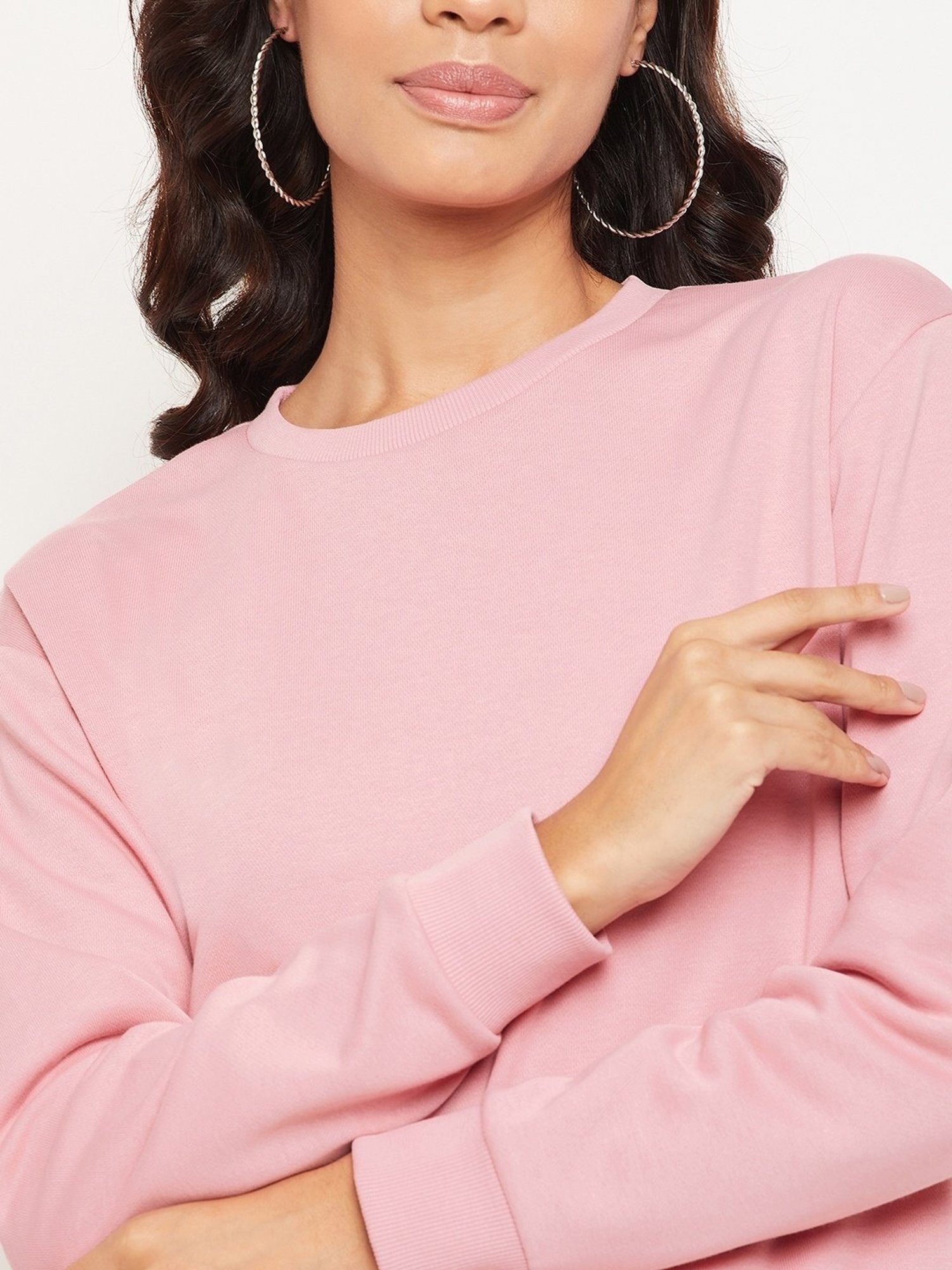 EDRIO Pink Regular Fit Track Suit