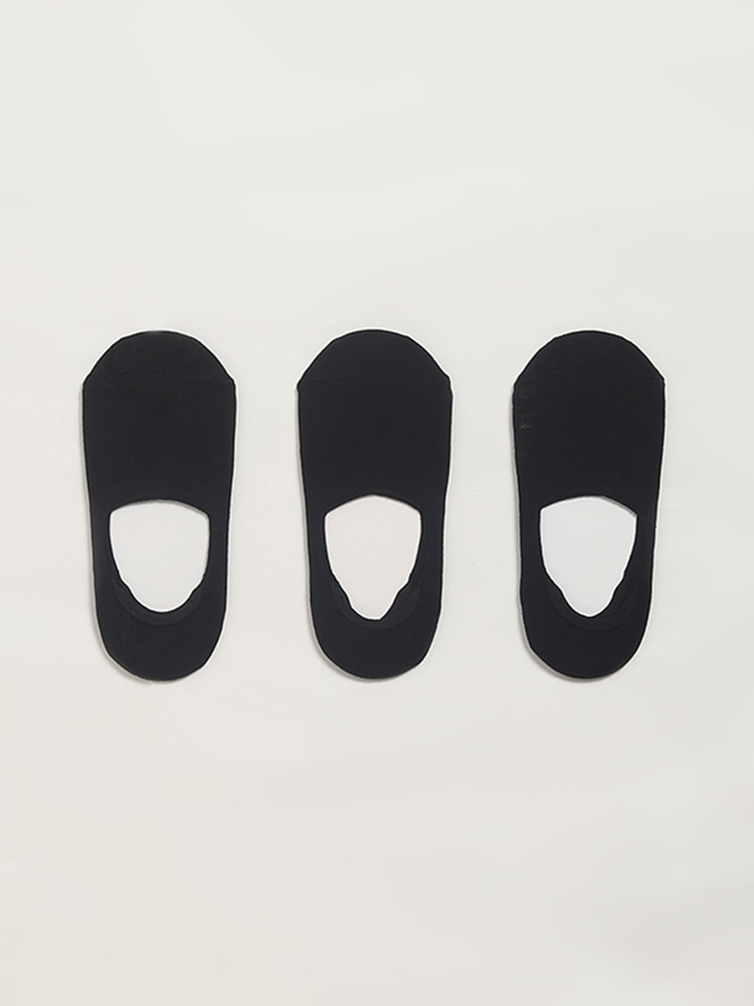 WES Lounge by Westside Black No-Show Socks - Pack of 3