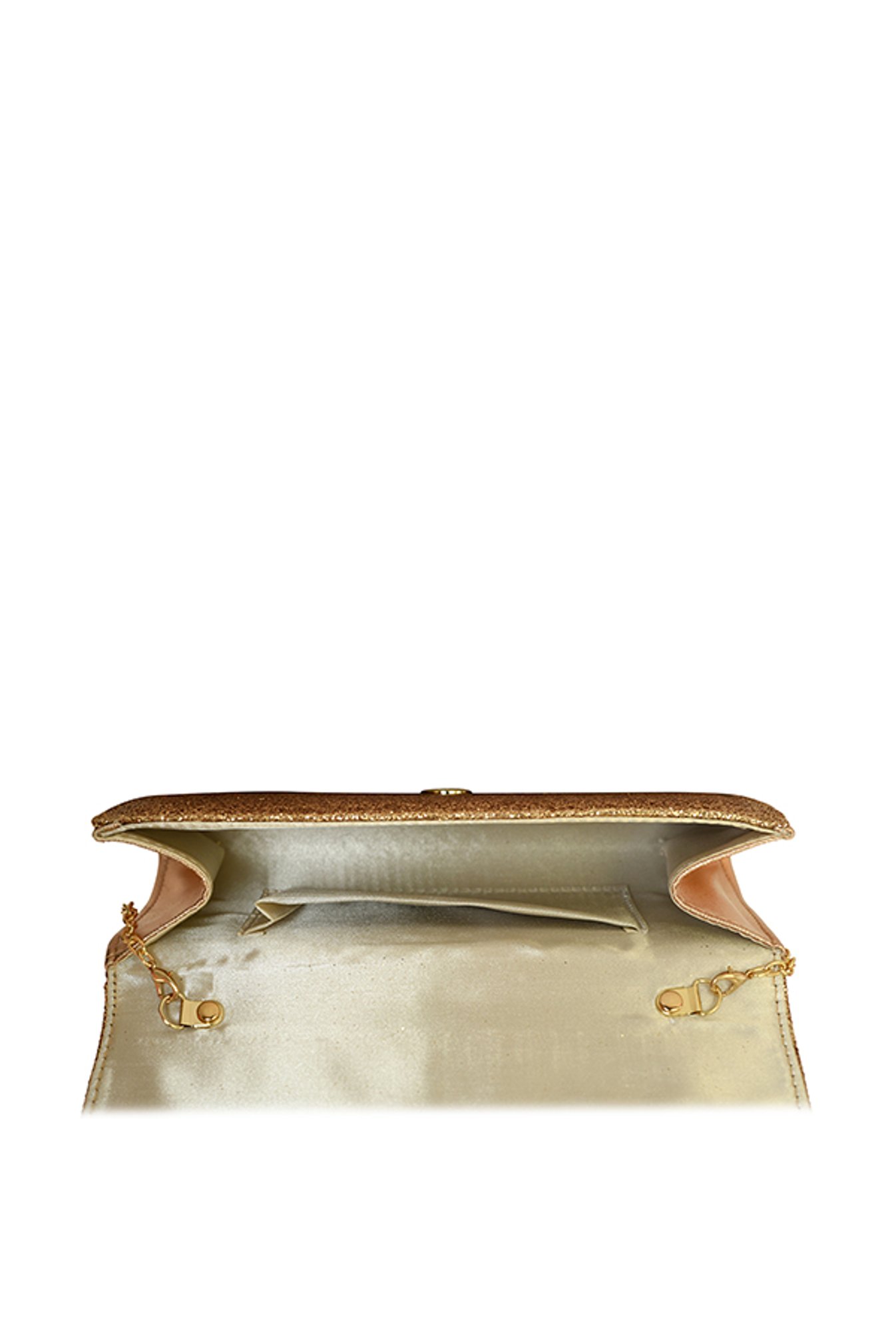 Lino Perros Golden Shimmer Flap Clutch