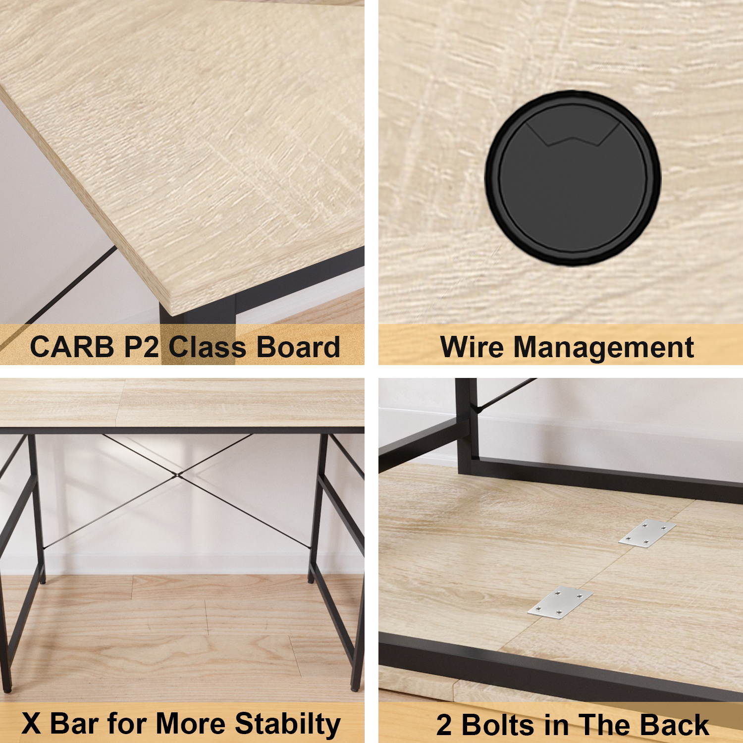 Bestier L Shaped Desk with Shelves 95.2 Inch Reversible Corner Computer Desk or 2 Person Long Table for Home Office Large Gaming Writing Storage Workstation P2 Board with 3 Cable Holes, Grey Oak