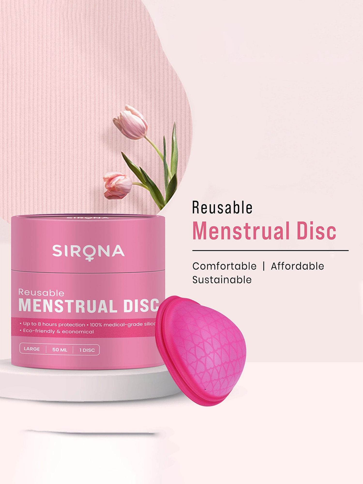 Namyaa Ultra Soft Medium Reusable Menstrual Cup - 50 gm