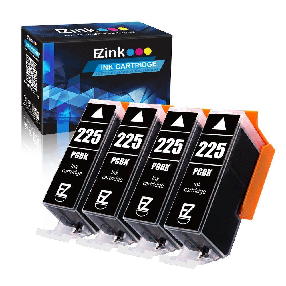 E-Z Ink (TM) Compatible Ink Cartridge Replacement for Canon PGI-225 PGI225 to use with PIXMA MX882 MX892 MG5320 MG6220 MG5220 MG6120 MG8220 MX712 IP4820 IP4920 IX6520 Printer (Large Black, 4 Pack)