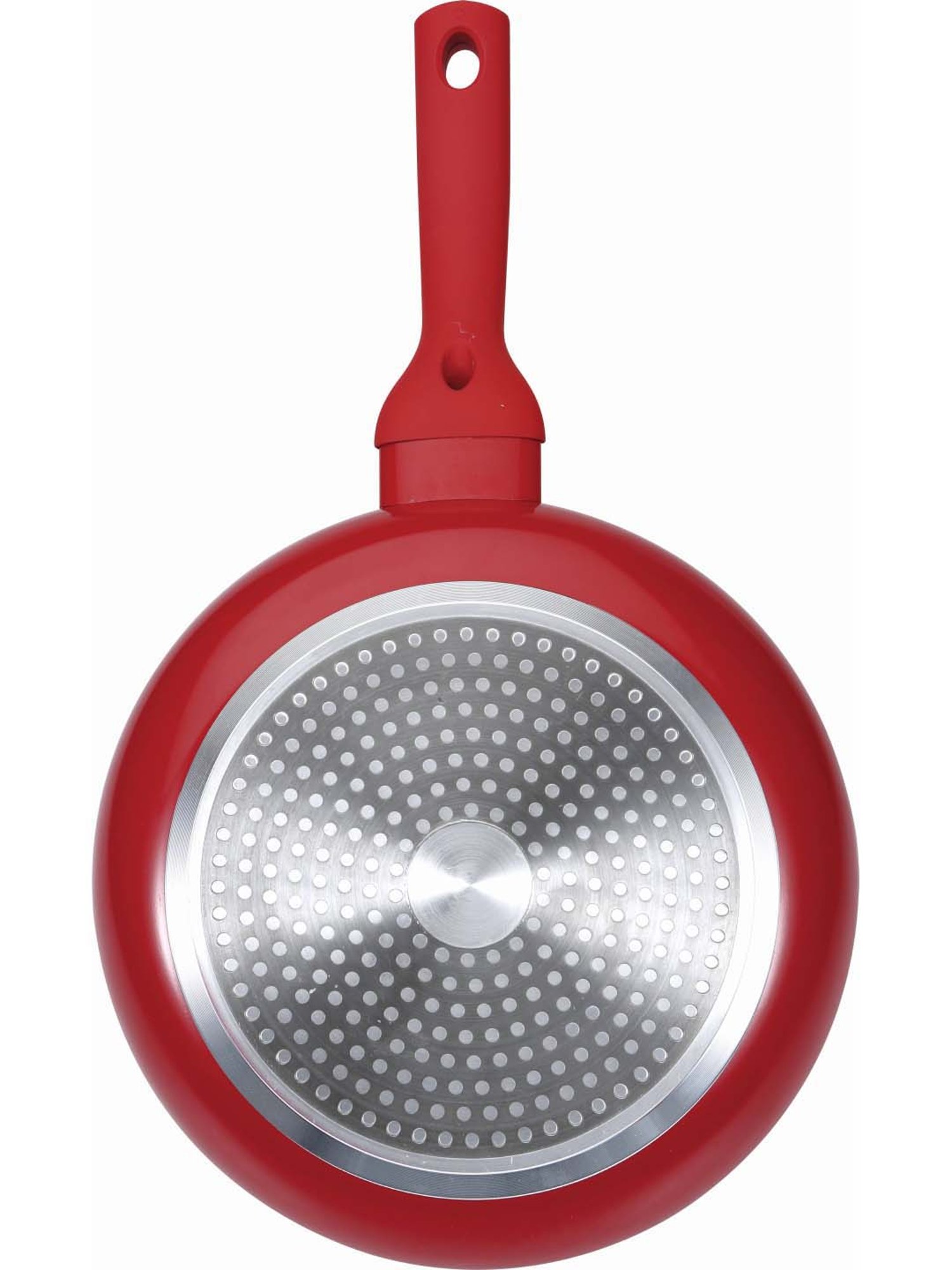 Bergner Bellini Plus Red Pressed Aluminium 28 cm Diameter Fry Pan (2.5 L) - Set of 1