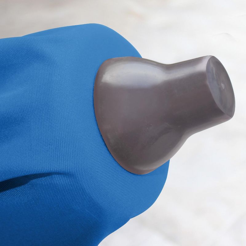 Astella  11 Ft. Aluminum Patio Umbrella W/ Crank Lift - Black Frame / Polyester Pacific Blue Canopy LUNA116P117-P01