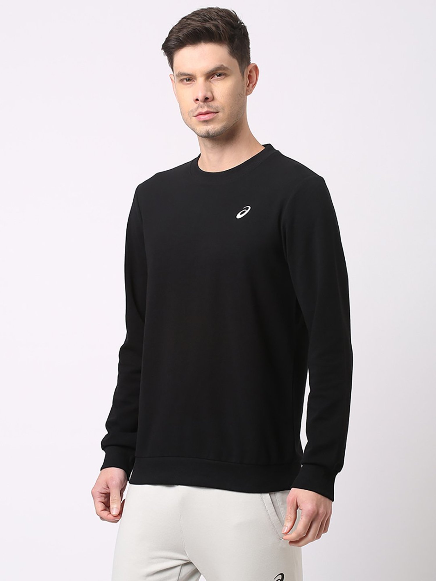 Asics Black Regular Fit Sweatshirt