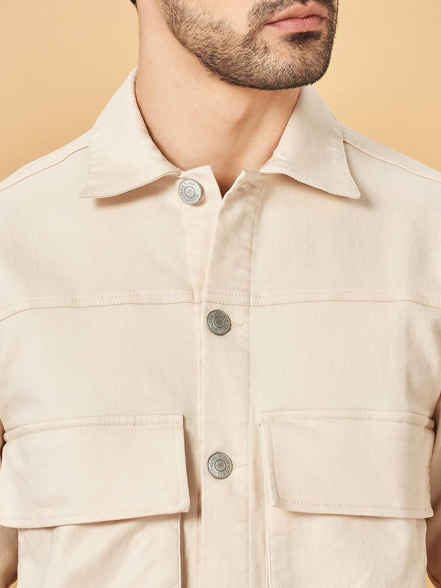 Street 808 By Pantaloons Seed Pearl Cotton Regular Fit Jacket