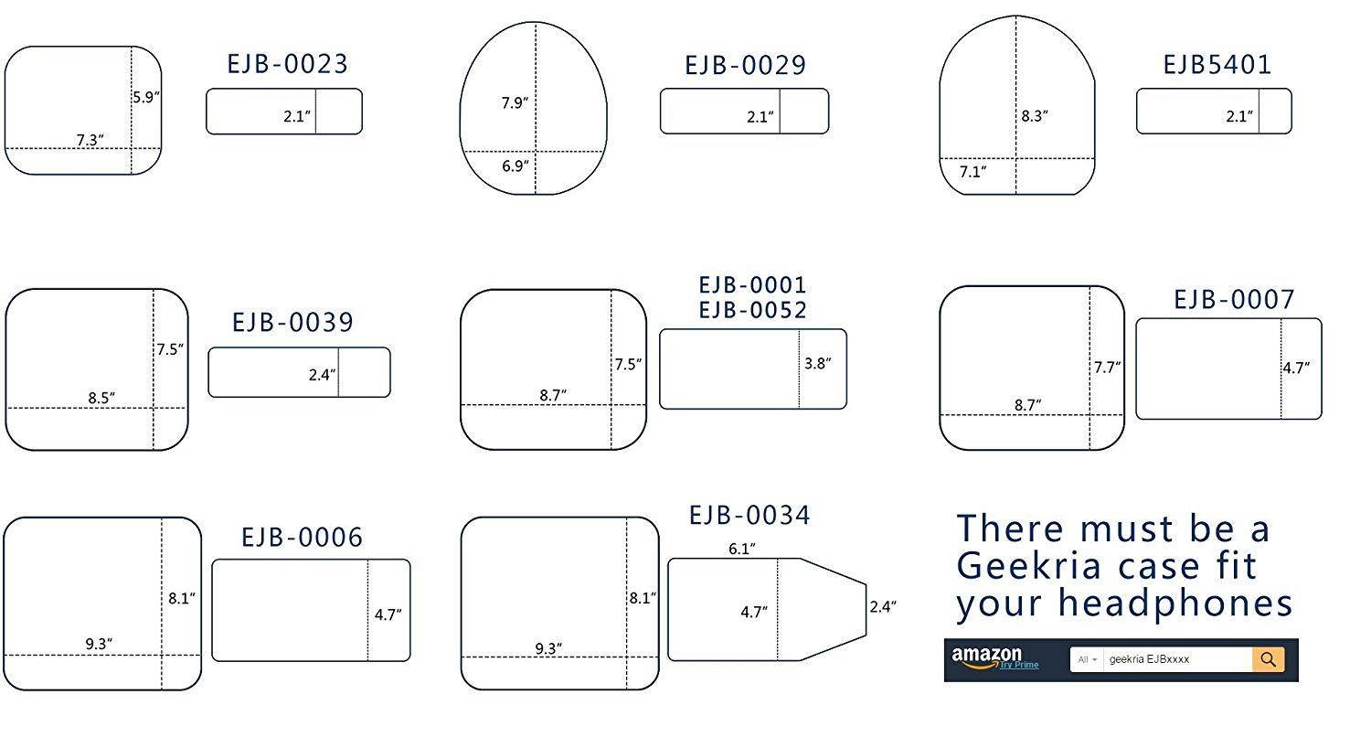 Headphones Case for AKG K340, K240, K242, K271, K272, K141, K142, K121 / Hard Shell Large Carrying Case / Headset Travel Bag with Space for Cable, Earpads, Amplifier and Accessories